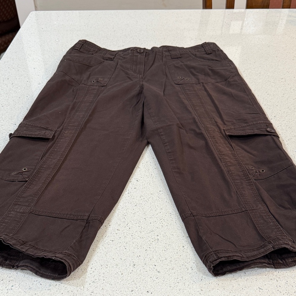 Style & Co. Dark Brown Cargo Capris